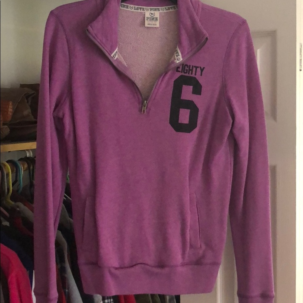 PINK pullover in purple